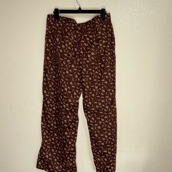 Toad&Co Brown Floral Wide Leg Pants - Picture 6 of 9